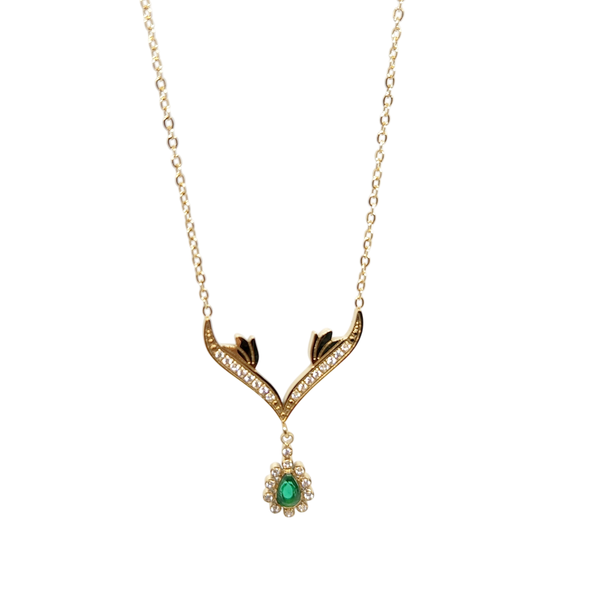 Chaine Emerald Green Briolette