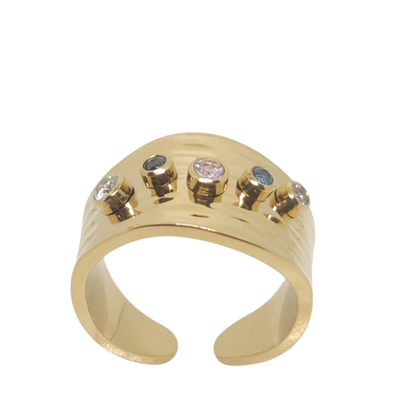 bague Colorful Gem No Adjustable