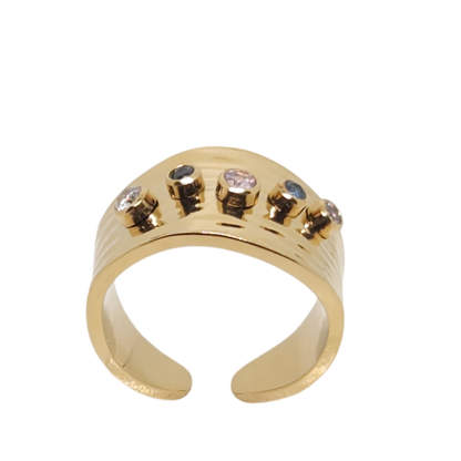 bague Colorful Gem No Adjustable