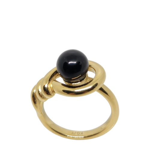 bague Balck ONYX Round