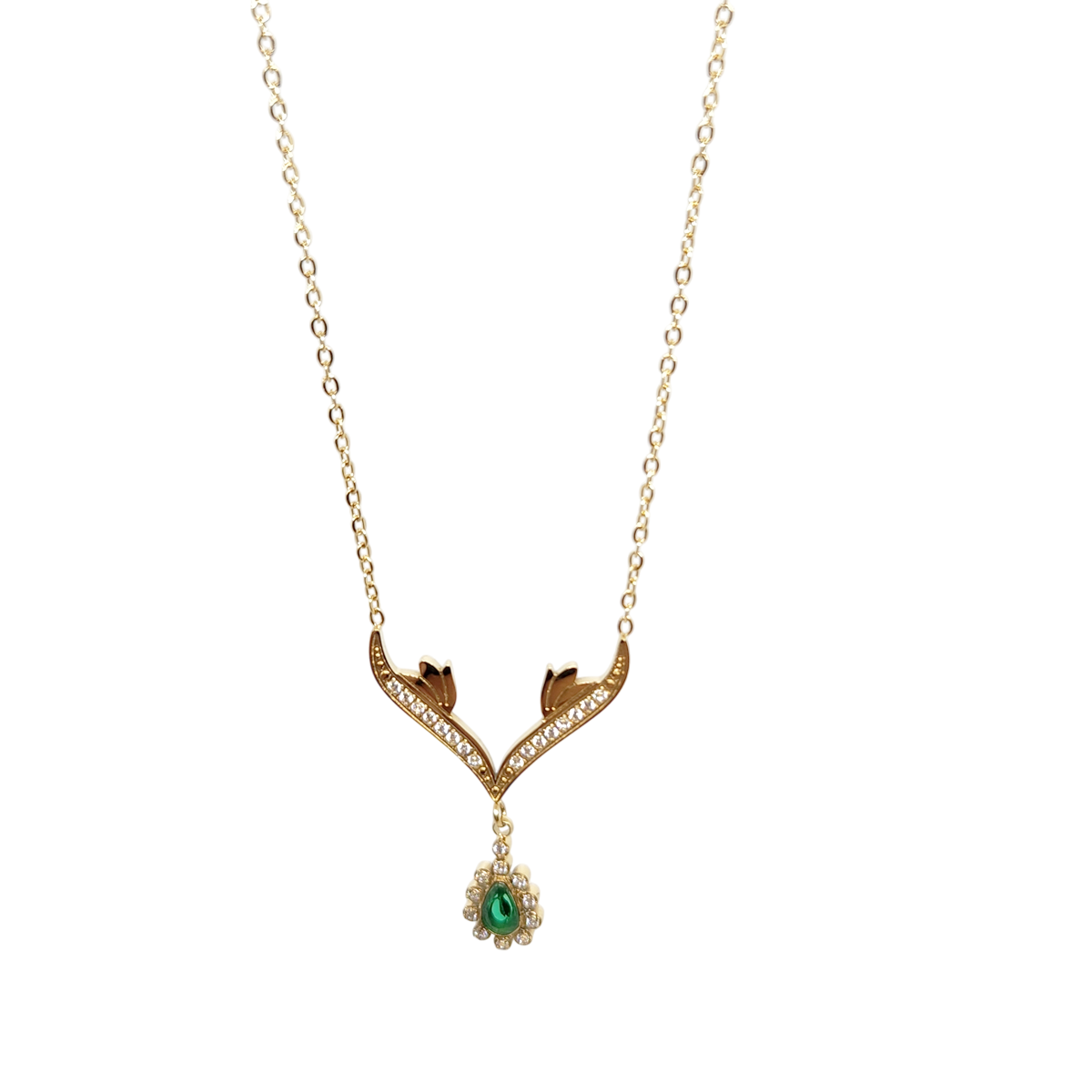 Chaine Emerald Green Briolette