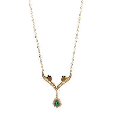 Chaine Emerald Green Briolette