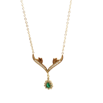 Chaine Emerald Green Briolette