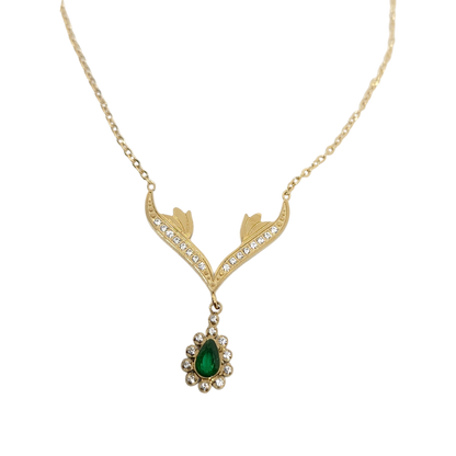 Chaine Emerald Green Briolette