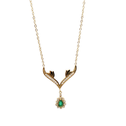 Chaine Emerald Green Briolette