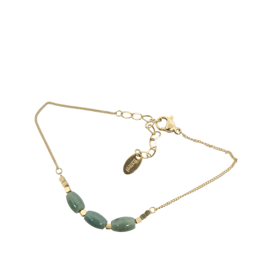 Gourmette Chrysopras Armband